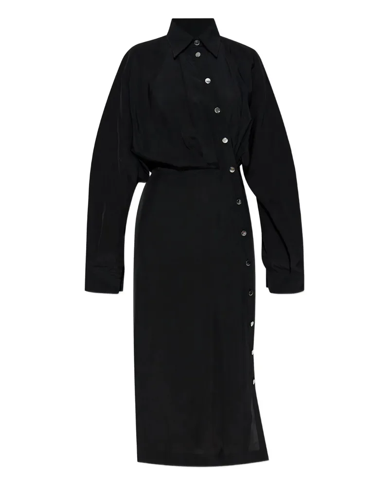 SPORTMAX Button-fastening Shirt Dress Black