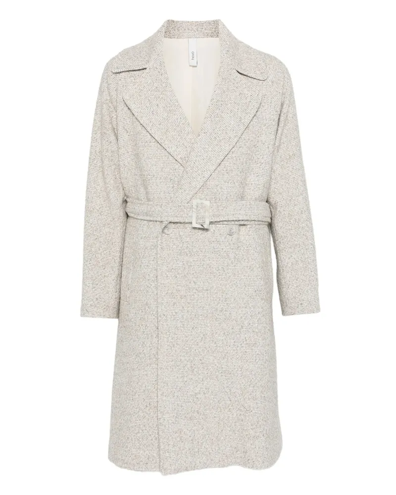 Hevò Belted Coat Neutrals