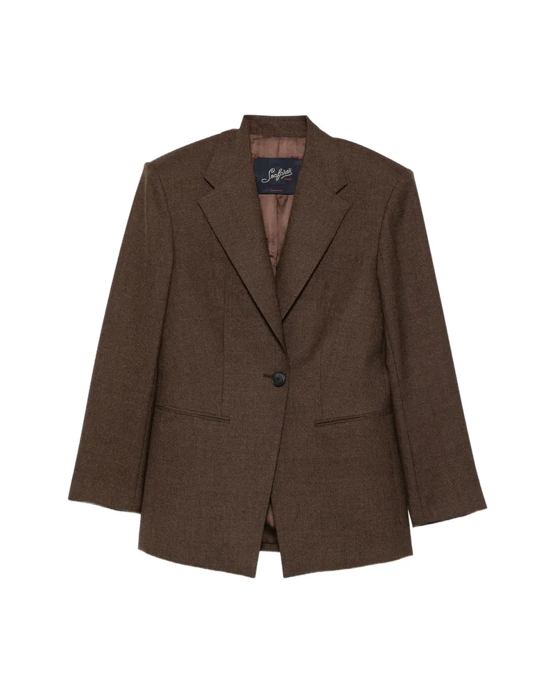 Seafarer Astro Notched-lapels Blazer Brown