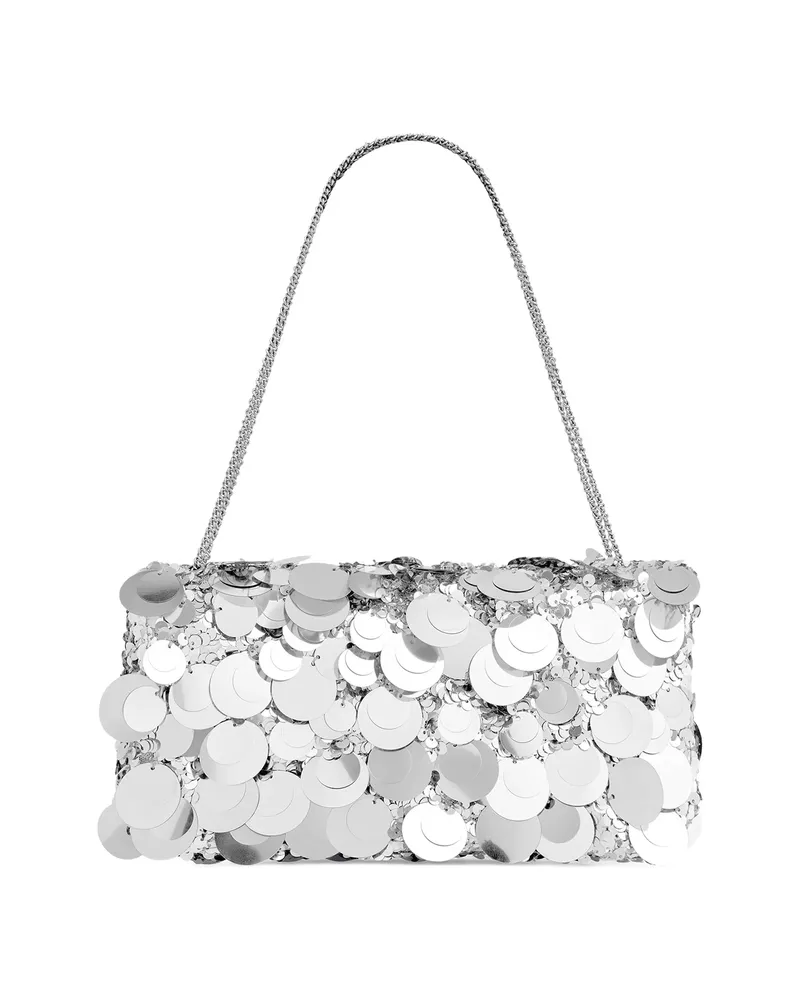 Paco Rabanne Sequin Shoulder Bag Silver