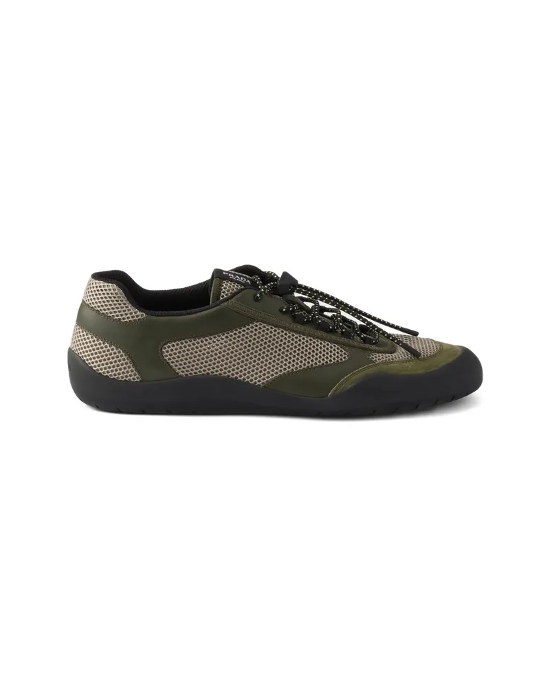 Prada Speedrock Geometric Sneakers Green