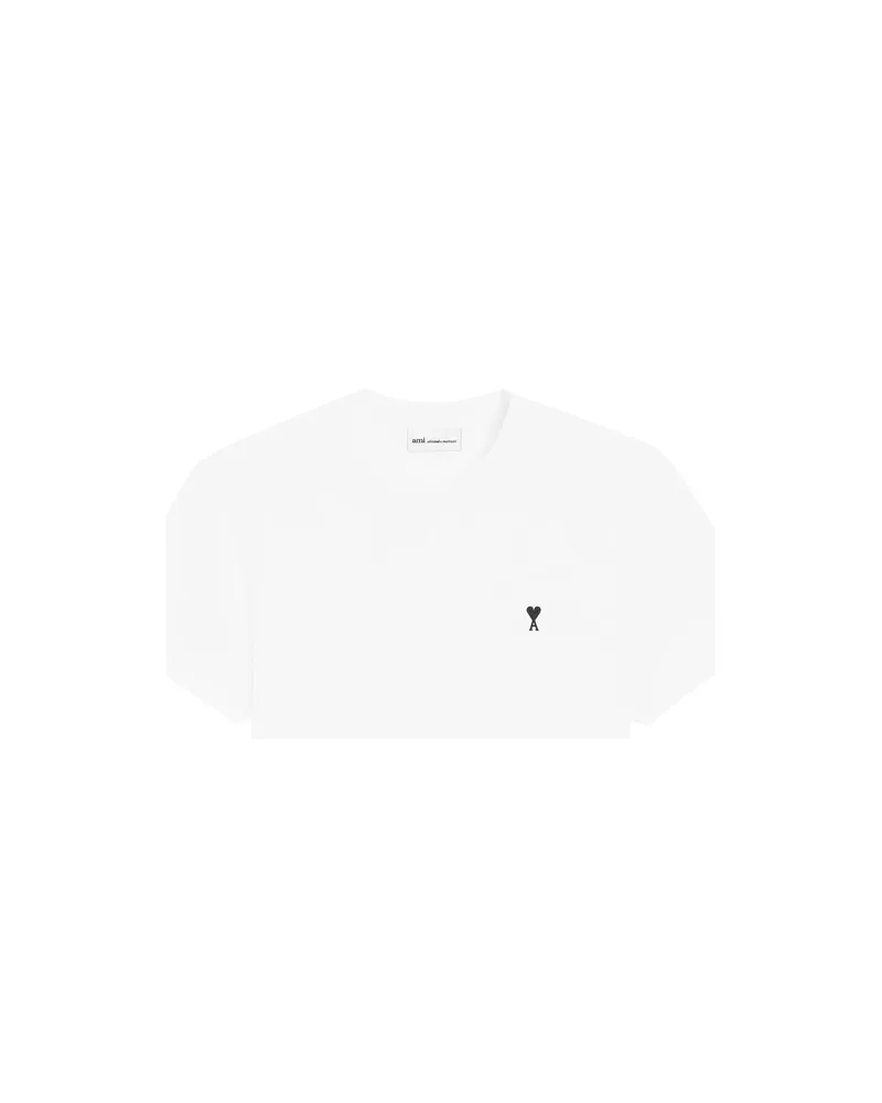 AMI Paris Logo-patch T-shirt White