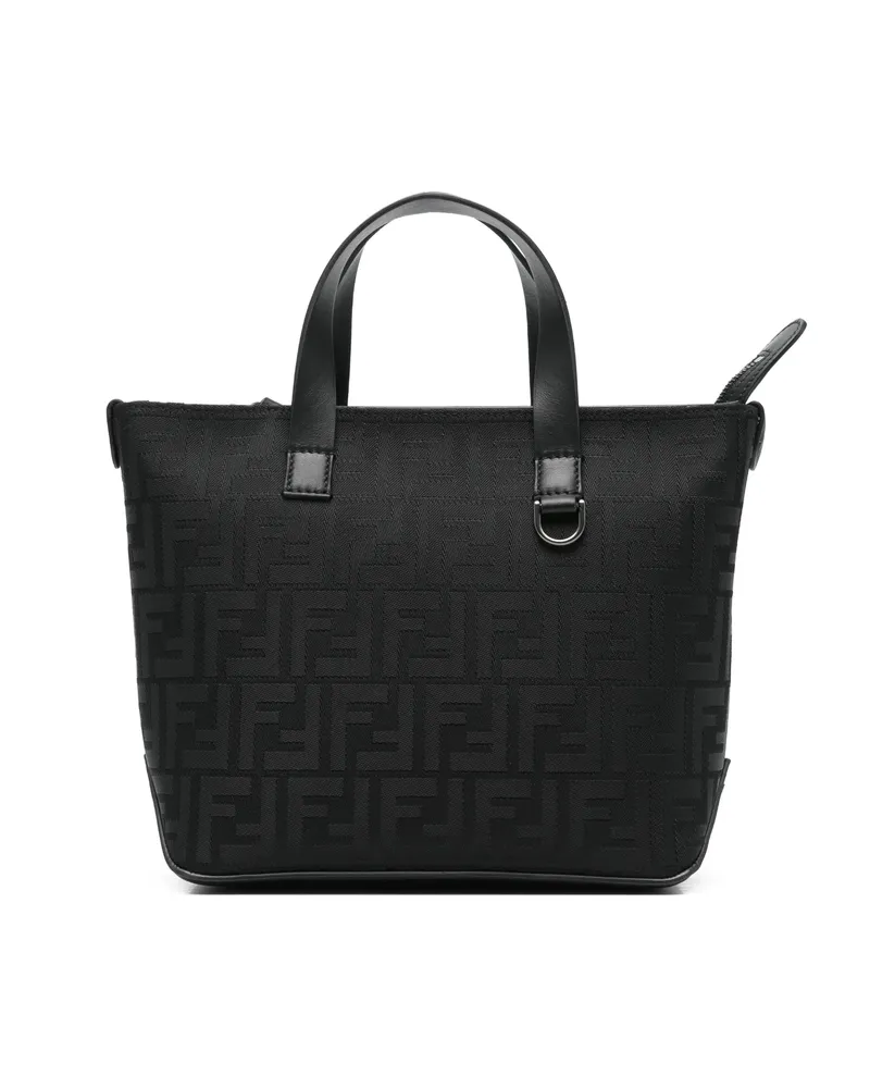 Fendi Monogram-pattern Tote Bag Black
