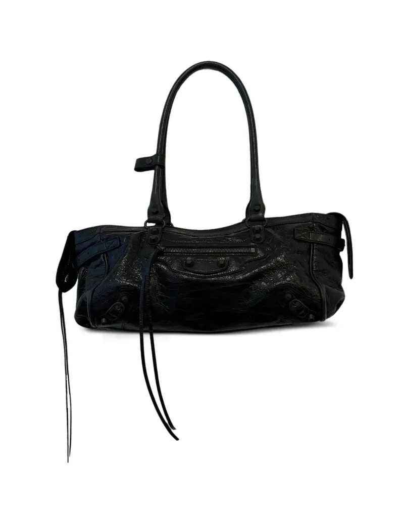 Balenciaga Studded Shouder Bag Black