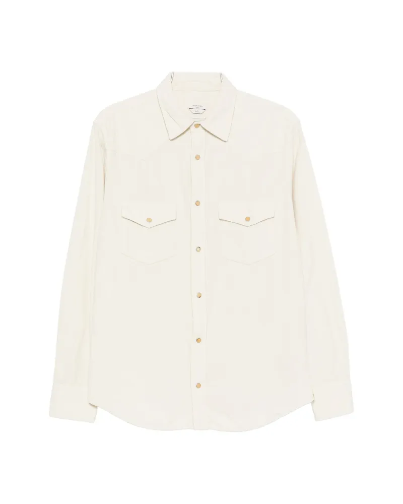 Jacob Cohën Corduroy-texture Shirt Neutrals