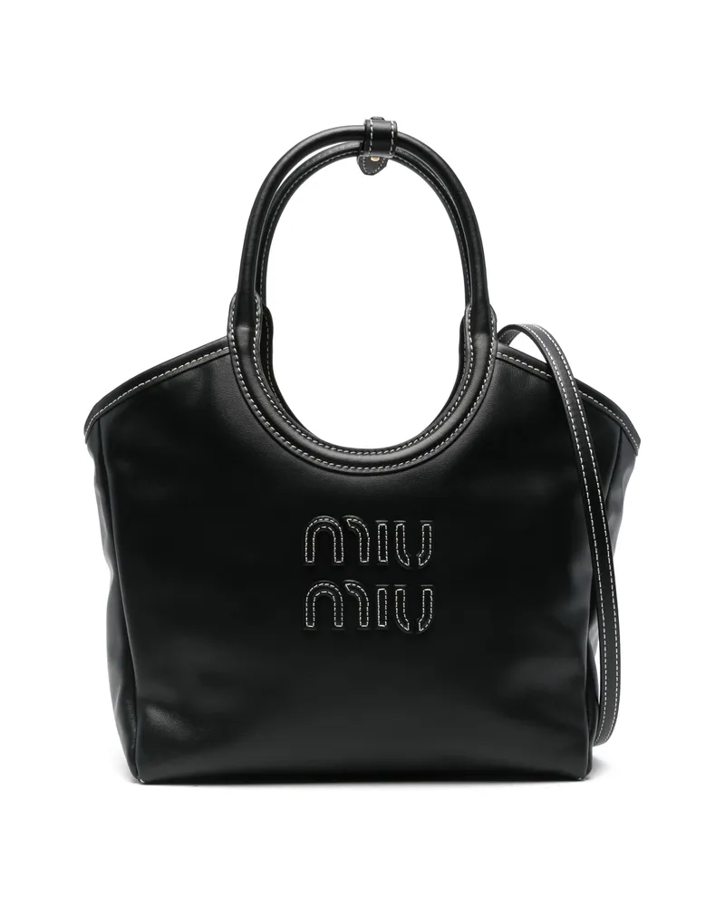 Miu Miu Ivy Tote Bag Black