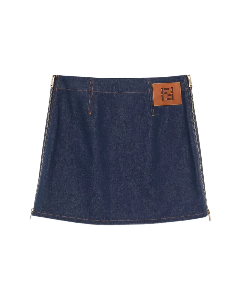 Fendi Denim Mini Skirt Blue
