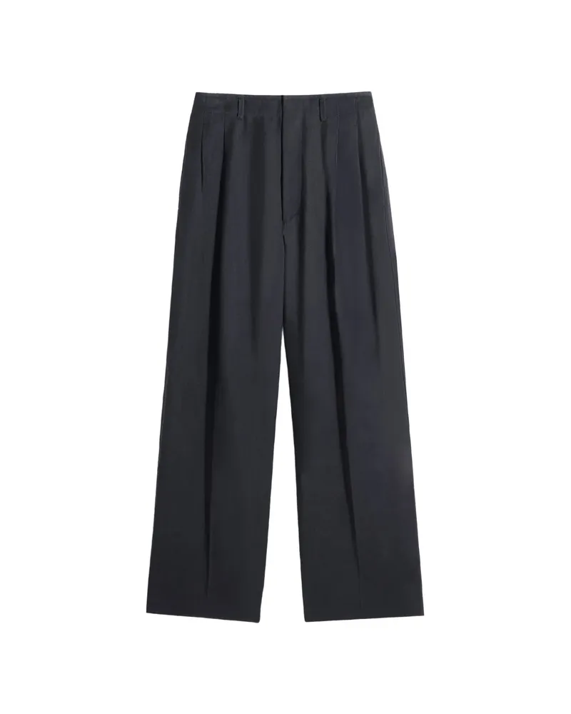 Christophe Lemaire Pleated Trousers Black