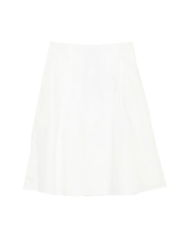 Paloma Wool Pleated Patch-pocket Midi Skirt Neutrals
