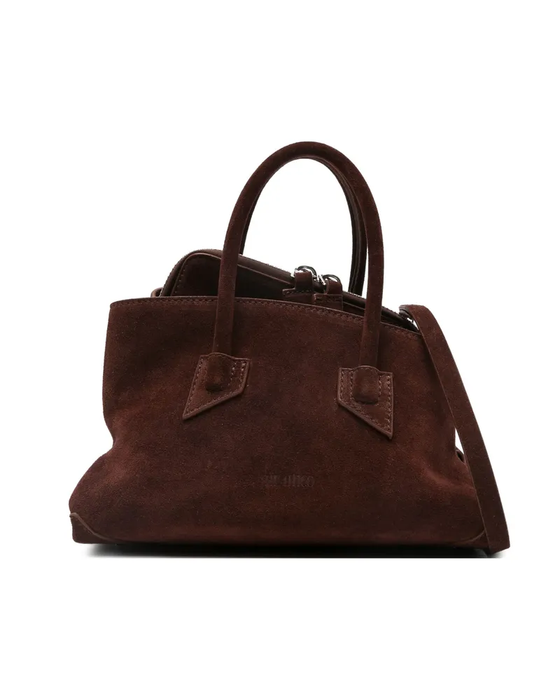 ATTICO Suede Tote Bag Brown