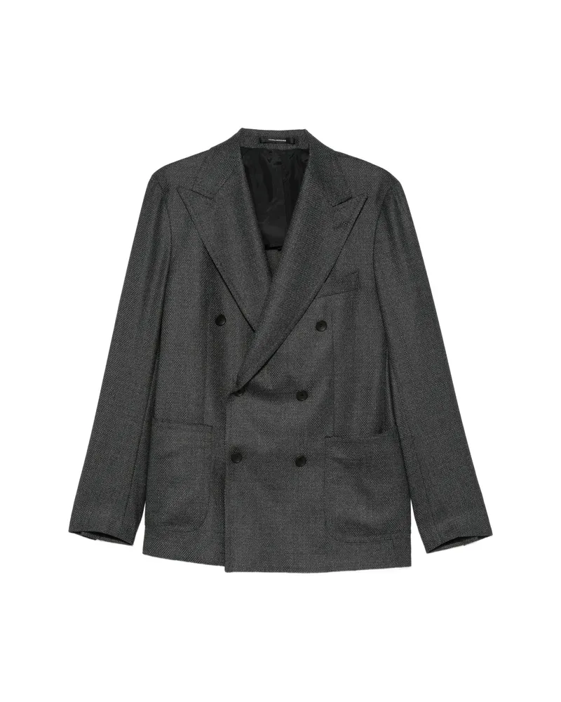 Tagliatore Double-breasted Peak-lapel Blazer Grey