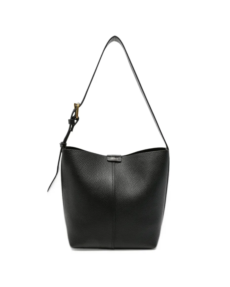 Soeur Saudade Mini Leather Tote Bag Black