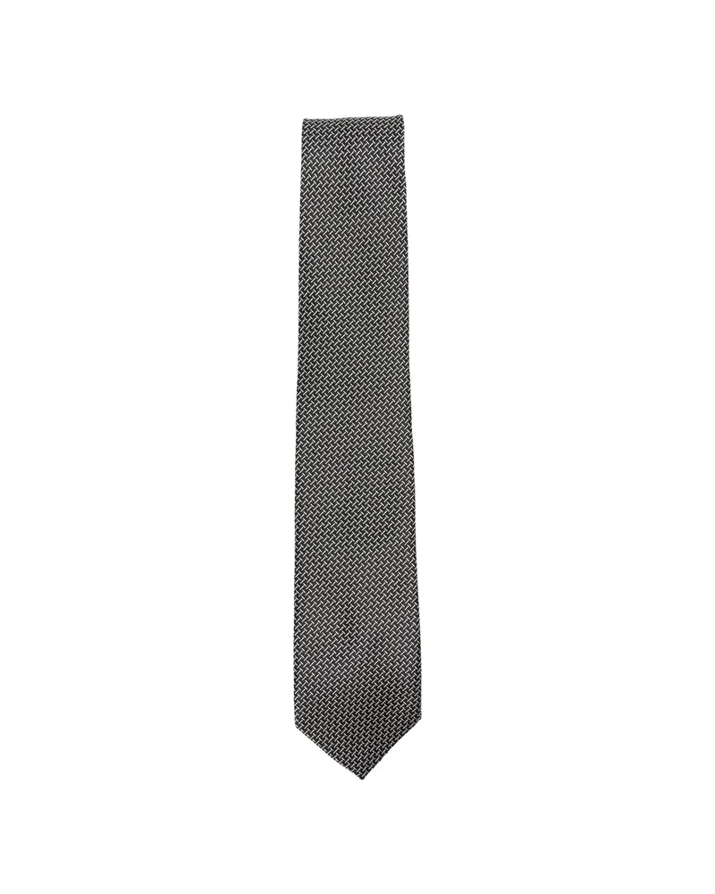 Tom Ford Patterned Tie Black