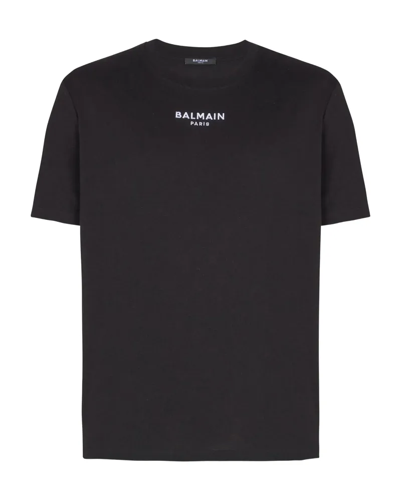 Balmain Embroidered Logo T-shirt Black