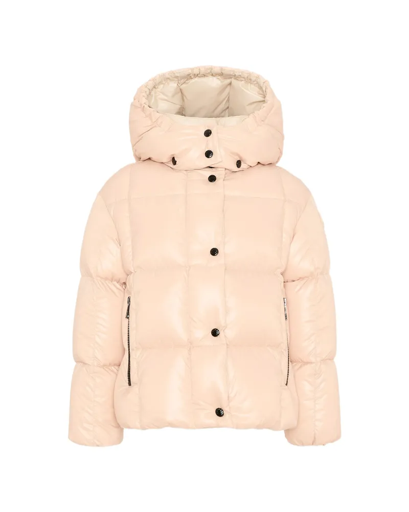 Moncler Parana Hooded Quilted Jacket Pink