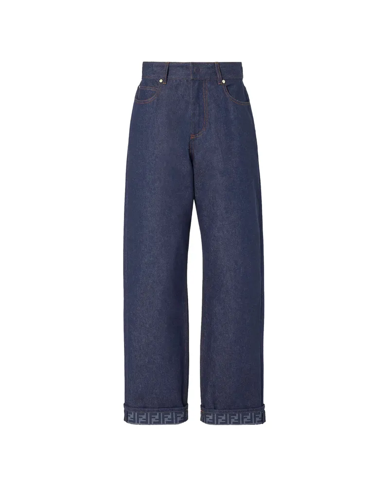 Fendi Five-pockets Denim Jeans Blue