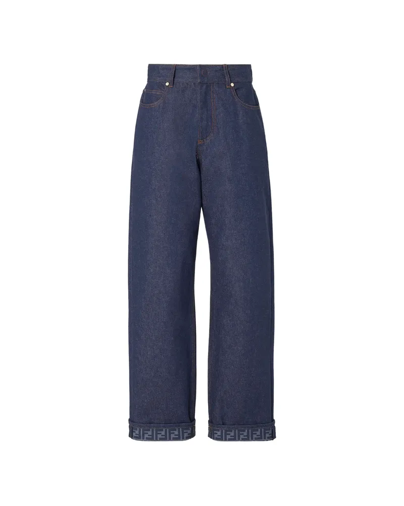 Fendi Long Jeans Blue