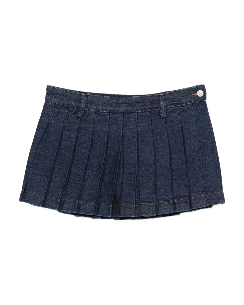 7 for all mankind Pleated Mini Skirt Blue
