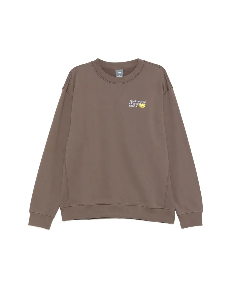 New Balance Crew-neck Sweatshirt Brown