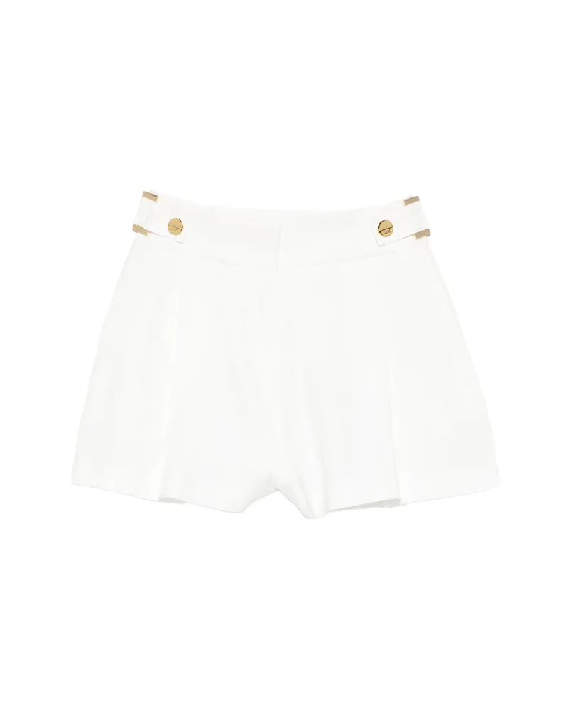 Elisabetta Franchi Button Shorts White