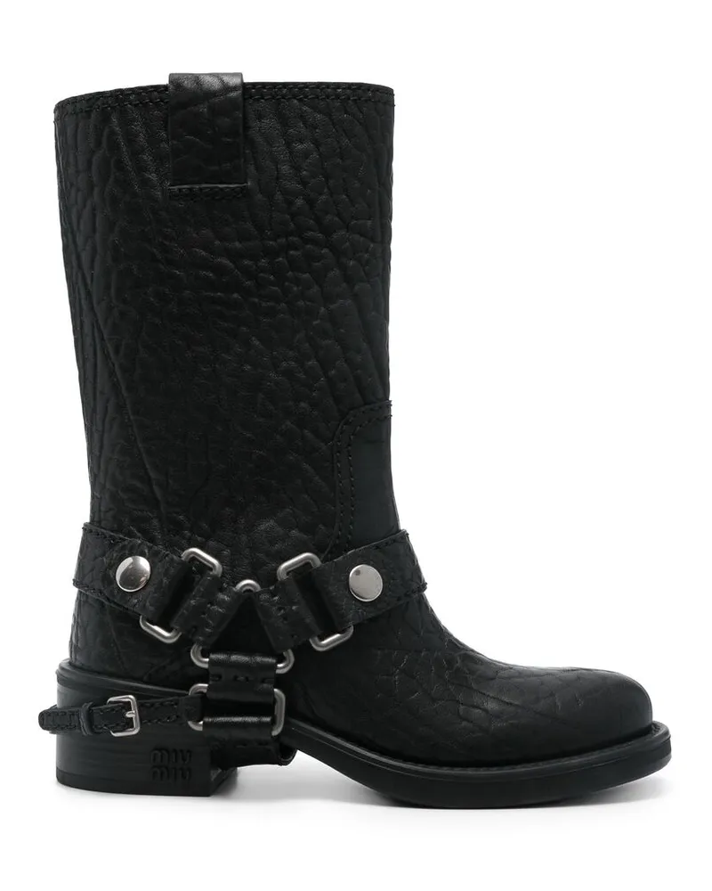 Miu Miu Moto Boots Black