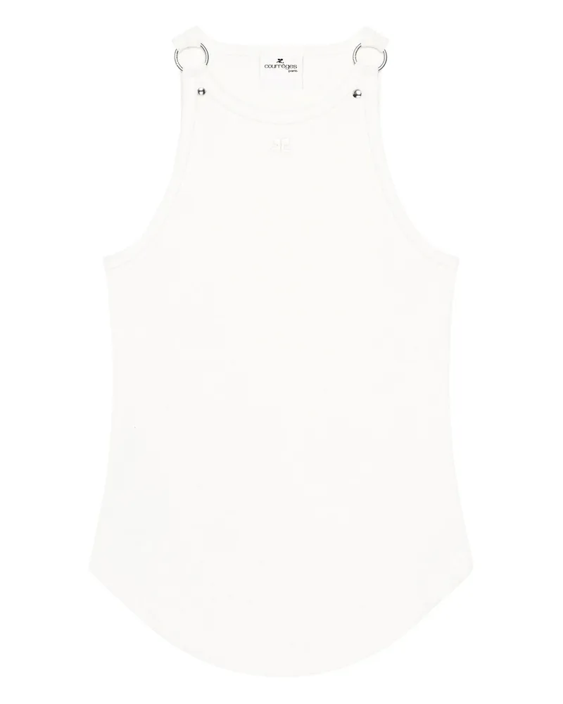 Courrèges Sleeveless Top White