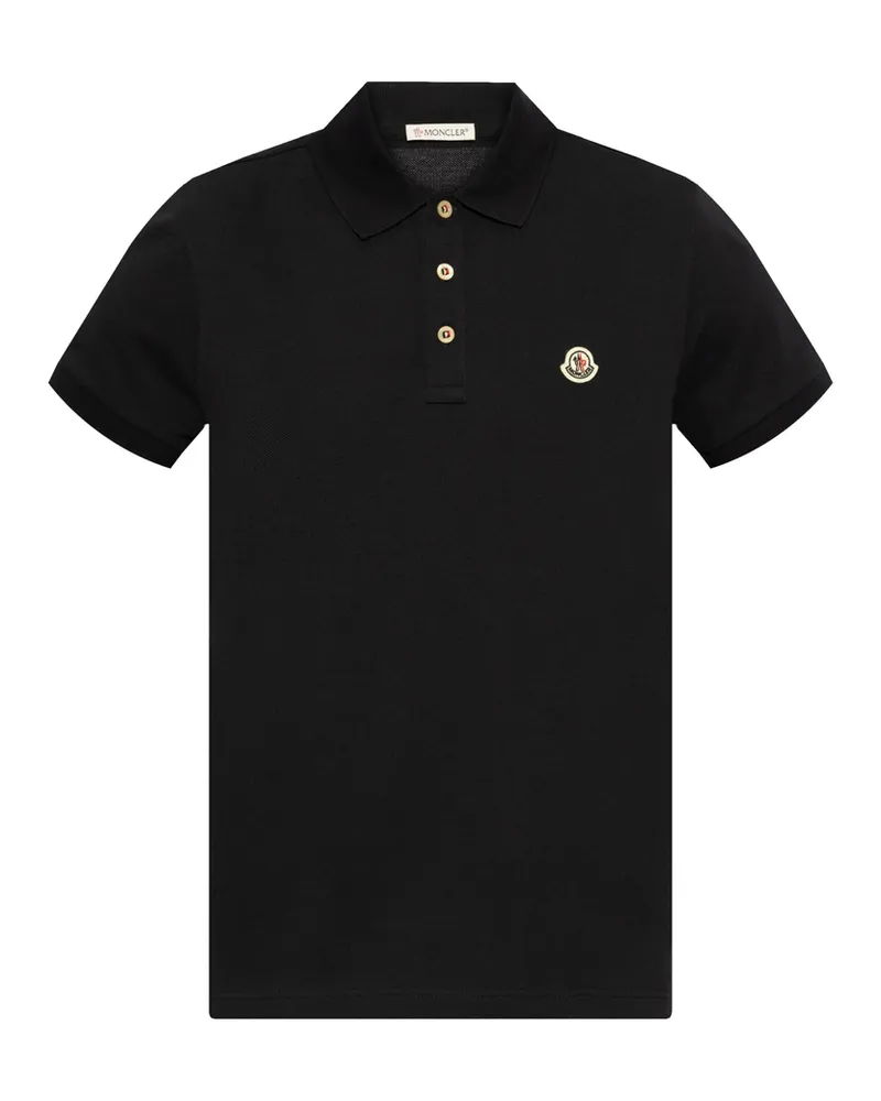 Moncler Logo-appliqué Polo Shirt Blue