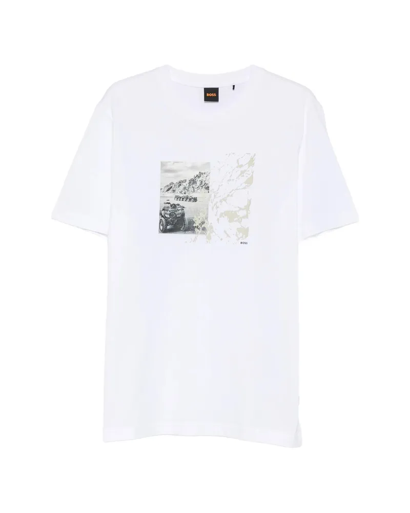 HUGO BOSS Graphic-print T-shirt White