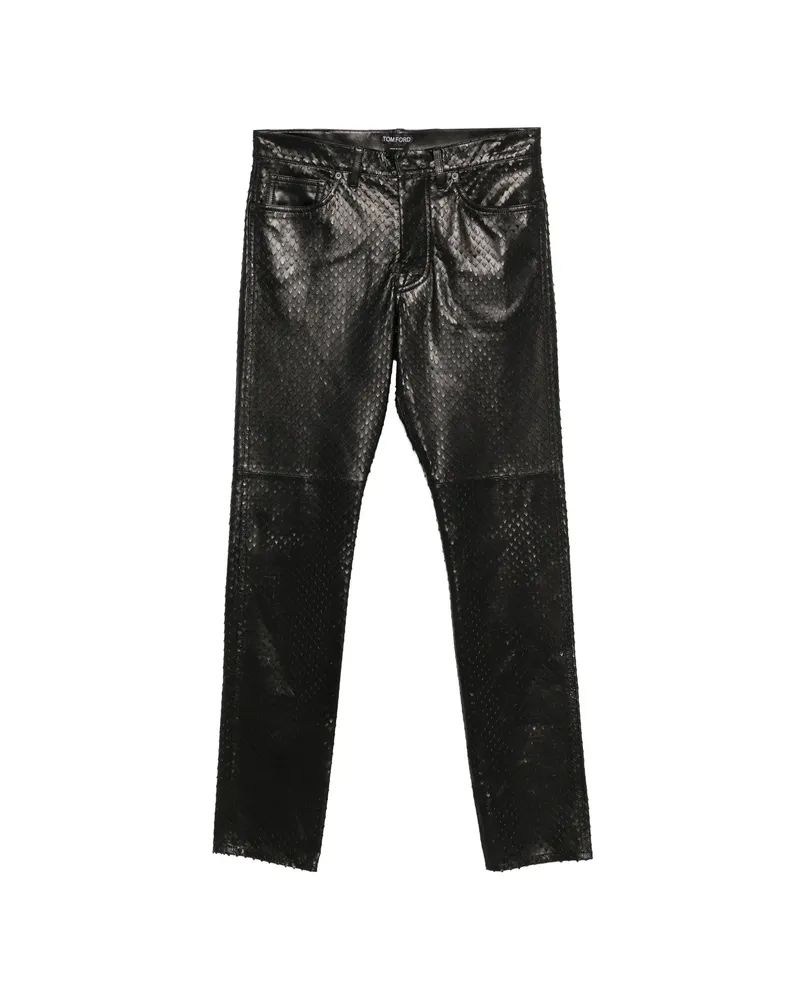 Tom Ford Scale-effect Trousers Black