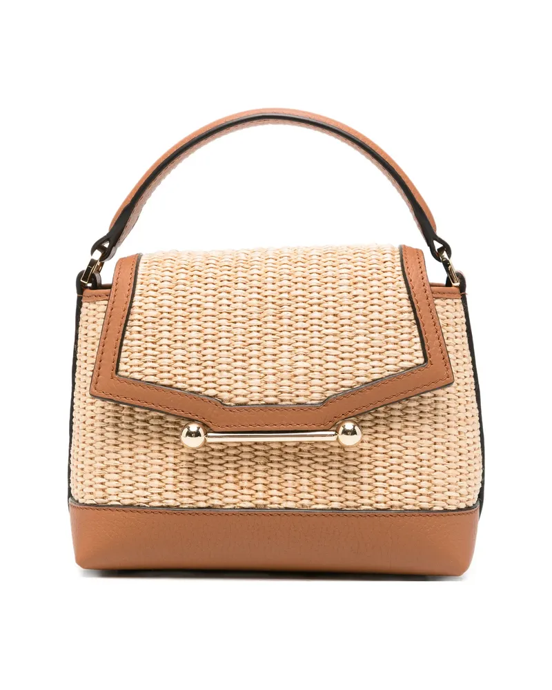 Strathberry Mosaic Nano Tote Bag Neutrals