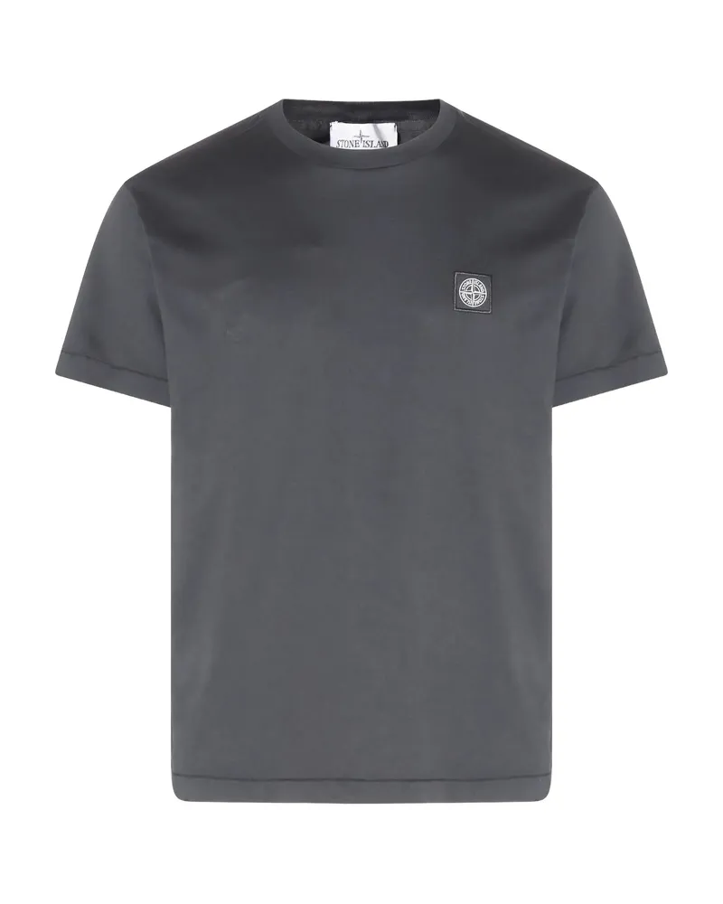 Stone Island Logo-patch T-shirt Grey