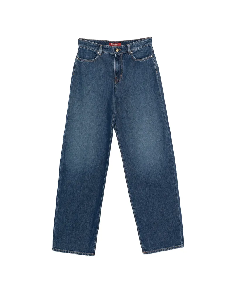 Max Mara Denim Straight-leg Jeans Blue