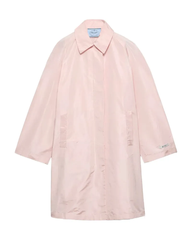 Prada Raglan-sleeves Coat Pink