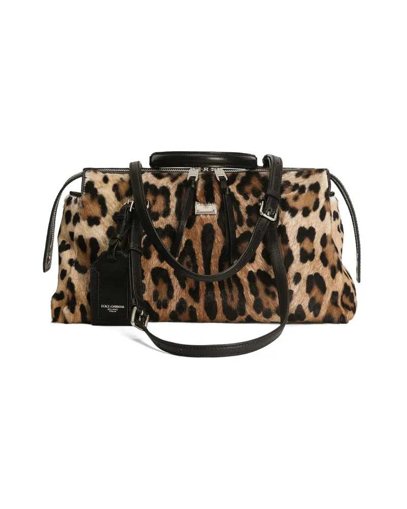 Dolce & Gabbana Vittoria Tote Bag Brown