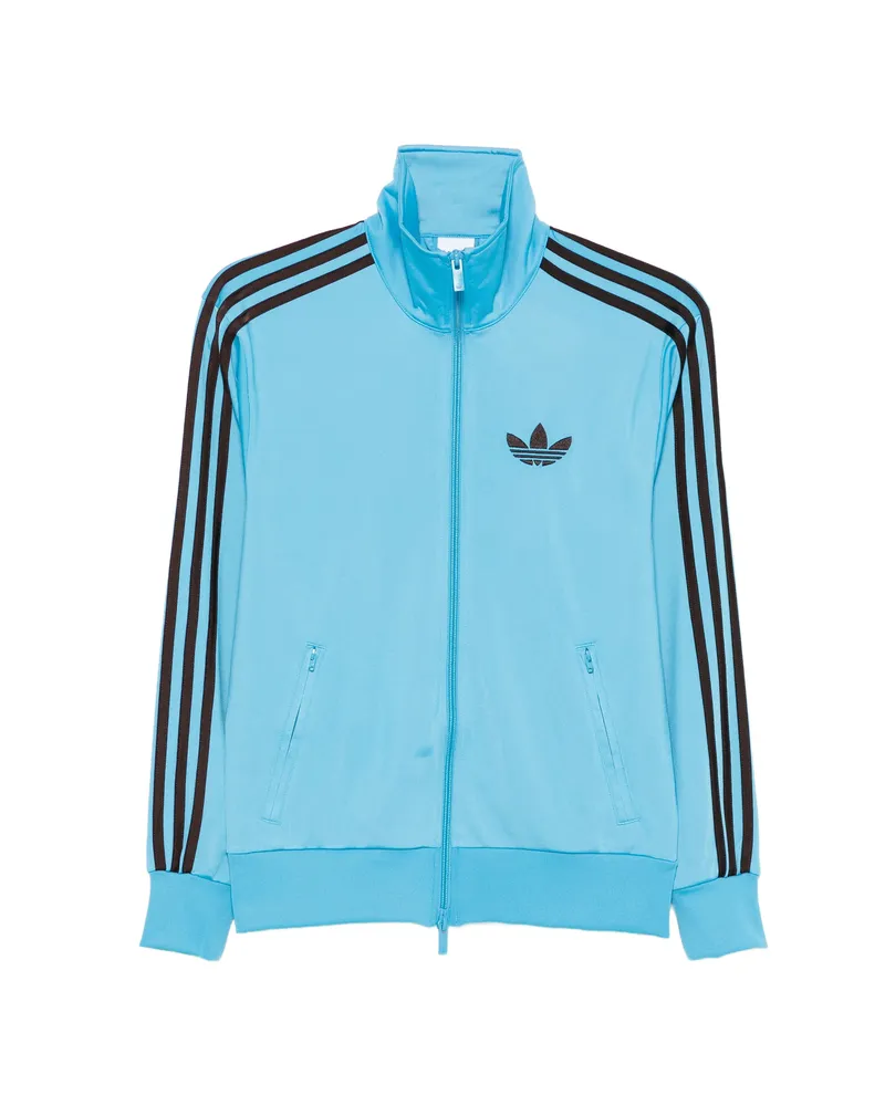 adidas Three-stripe Zip Knitwear Blue