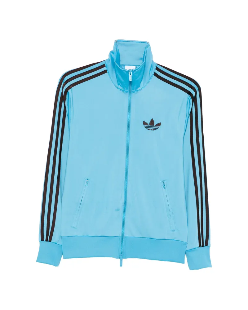 adidas Three-stripe Zip Knitwear Blue
