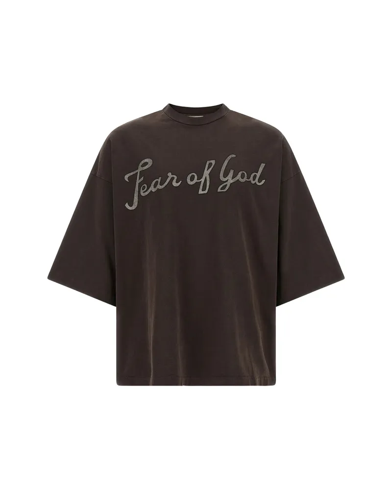 Fear of God 43 Logo-print Cotton T-shirt Brown