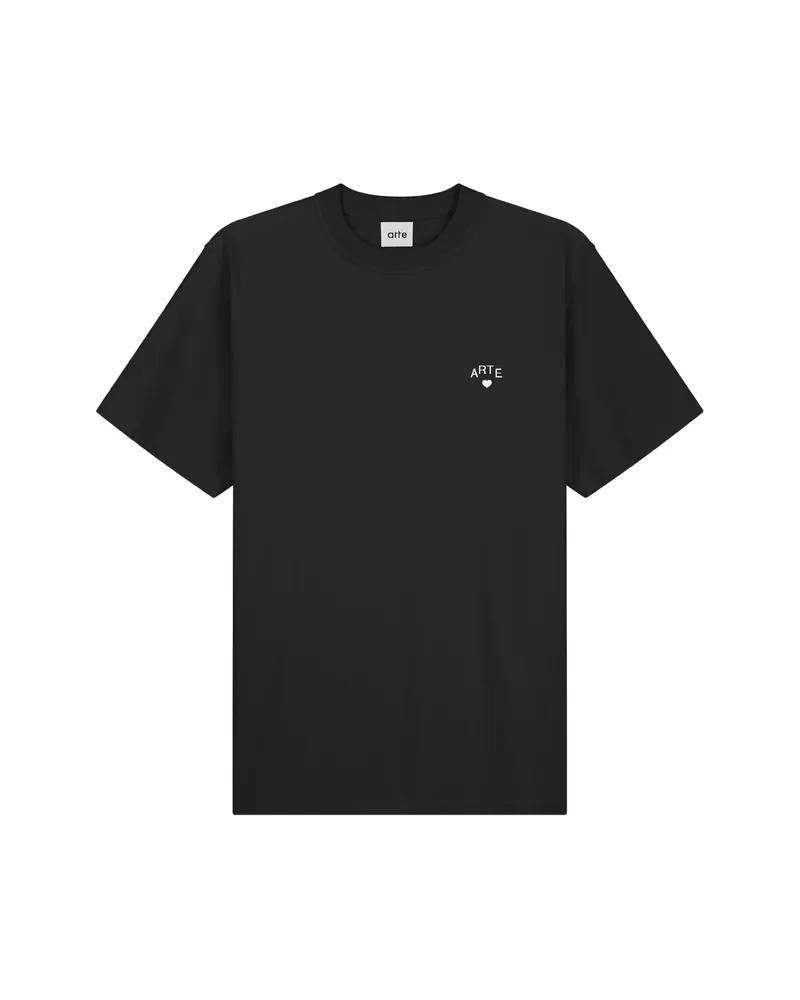 Arte Antwerp Logo-embroidered T-shirt Black