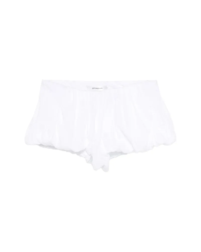 GIMAGUAS Oni Ruffled Shorts White