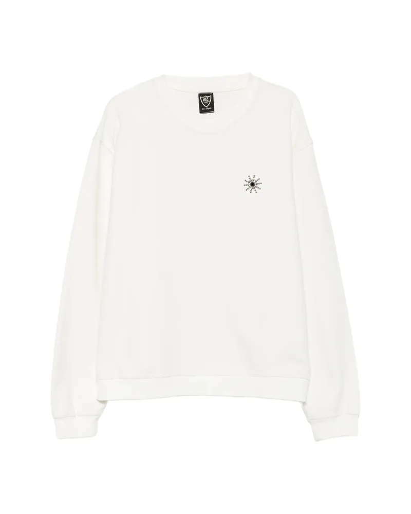 HTC Hollywood Trading Company Sun Stud-embellished Sweatshirt White