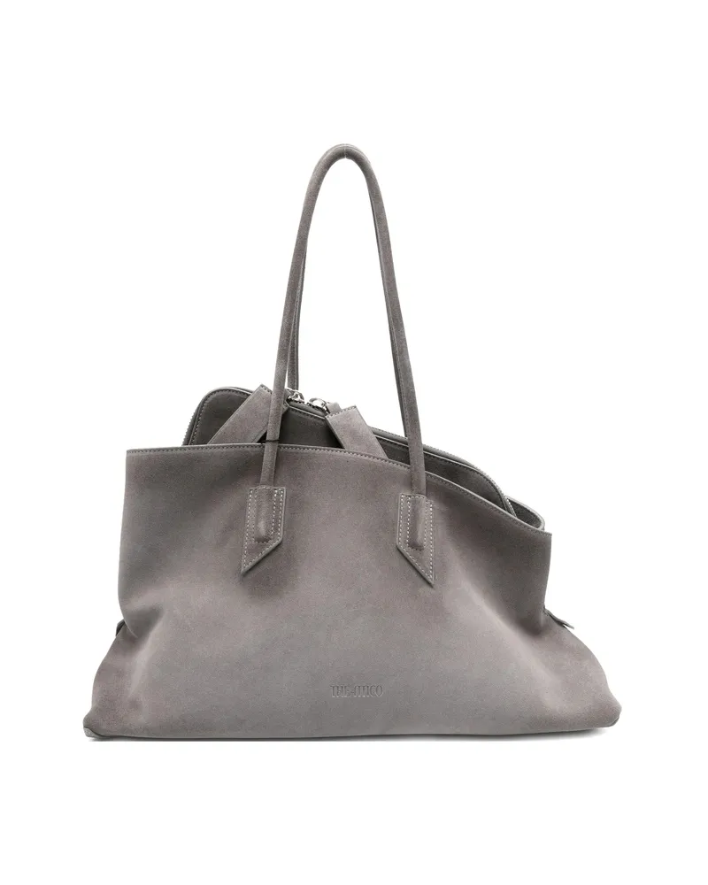 ATTICO Medium La Passeggiata Shoulder Bag Grey