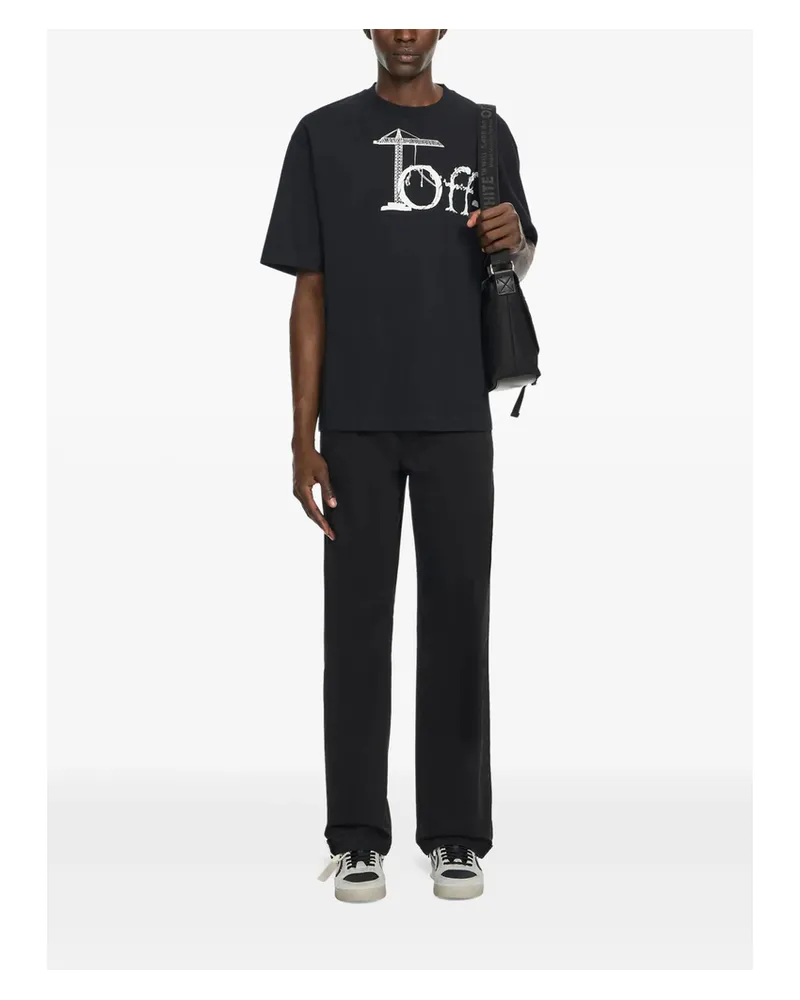 OFF-WHITE Off-white Shared Logo Skate T-shirt Blue