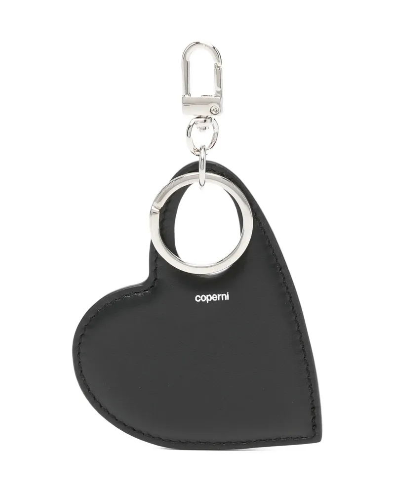 COPERNI Heart-shaped Leather Keyring Black