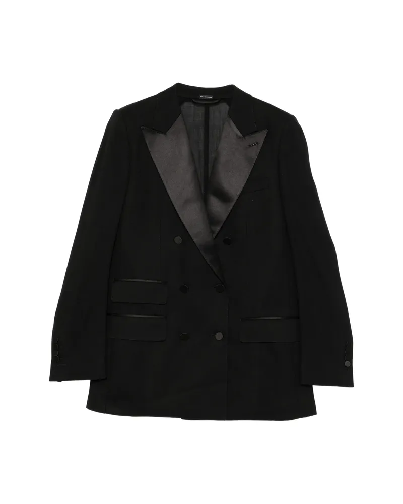 Tom Ford Double-breasted Buttoned Blazer Black