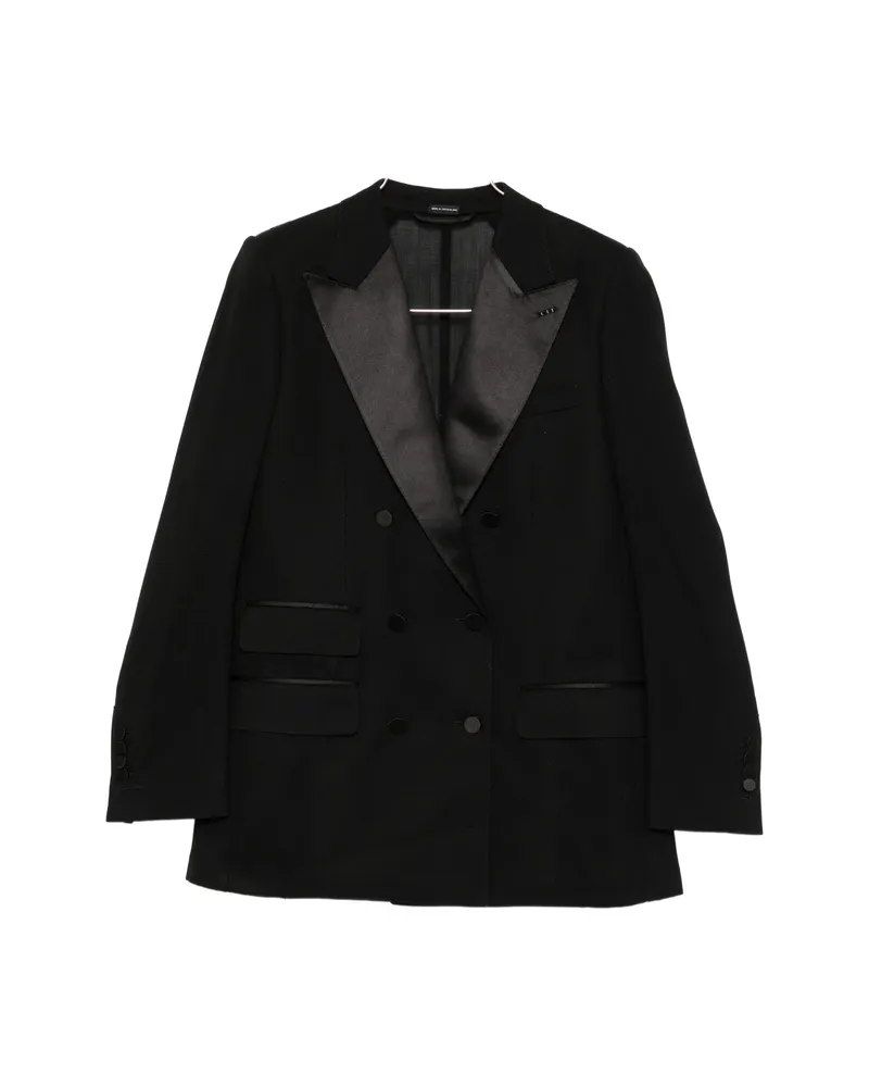 Tom Ford Double-breasted Buttoned Blazer Black