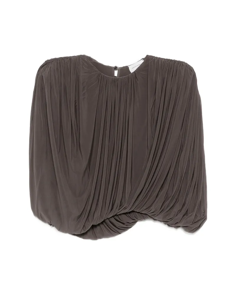 Magda Butrym Draped Top Brown