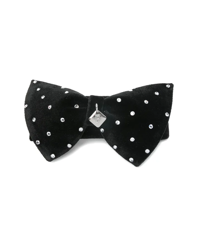 Ferragamo Crystal-embellishment Hair Clip Black