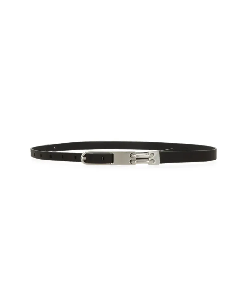 Rick Owens Leather Buckle-fastening Belt Black