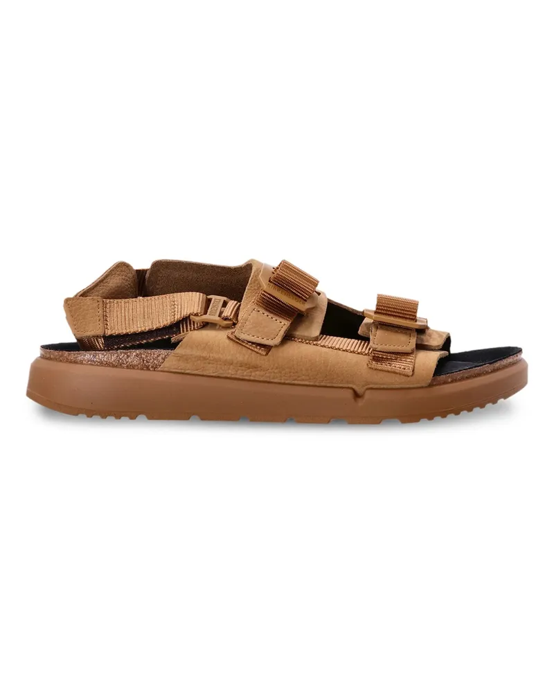 Birkenstock Shinjuku Logo-strap Sandals Brown