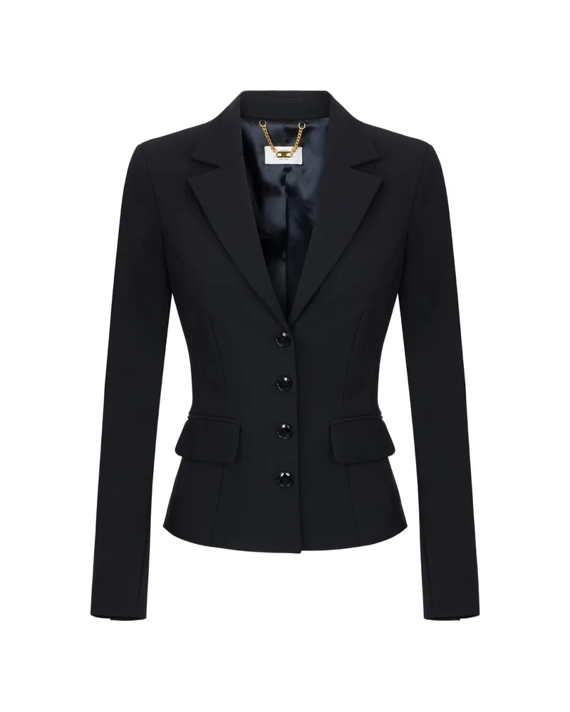 Elisabetta Franchi Technical-fabric Jacket Black